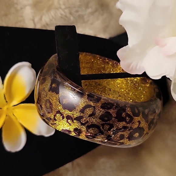 Bracelet Plastic Gold and Black - Picture 3 of 5